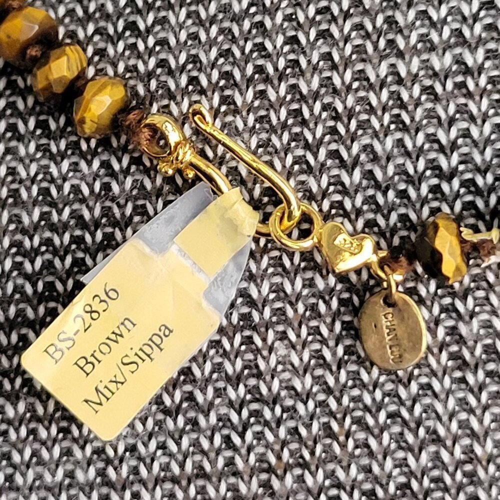 *NWT* Chan Luu Double Wrap Necklace with Tiger-eye Colored Beads Necklace - Picture 5 of 14
